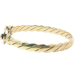 6.75" Pre-owned 9CT Stone Set Hook & Loop Bangle (21.58g)